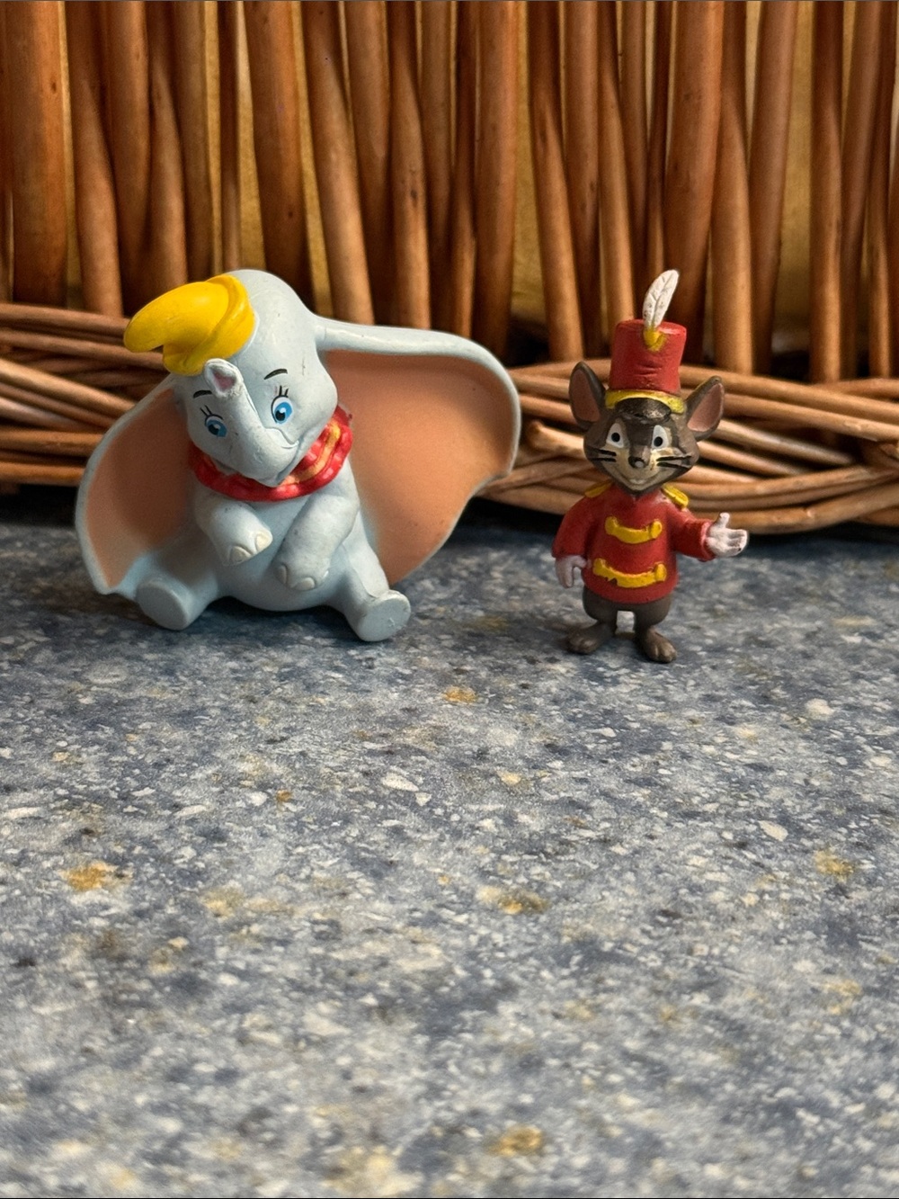 2 dumbo story toys Gray and Pink Dumbo & Red Mouse Toy Figures - Kids Toys